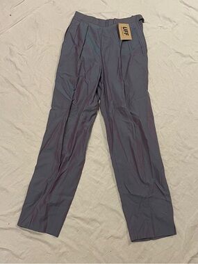 Vintage Iridescent Pleated Trousers (Made in Italy)